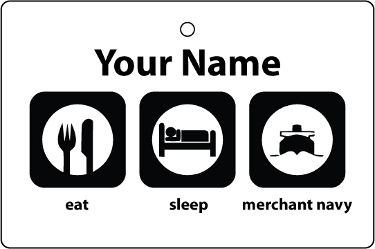 Personalised Eat Sleep Merchant Navy