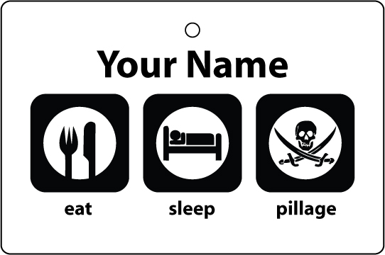 Personalised Eat Sleep Pillage