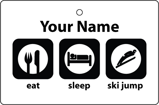 Personalised Eat Sleep Ski Jumping