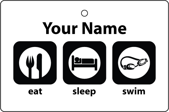 Personalised Eat Sleep Swimming