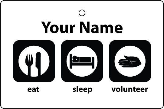 Personalised Eat Sleep Volunteer