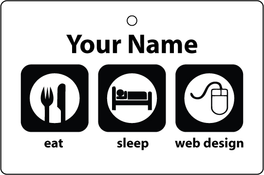Personalised Eat Sleep Web Design