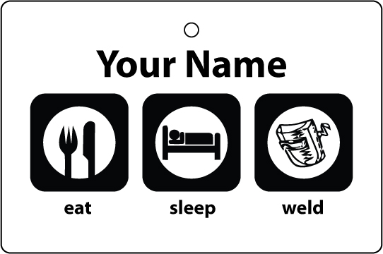 Personalised Eat Sleep Weld