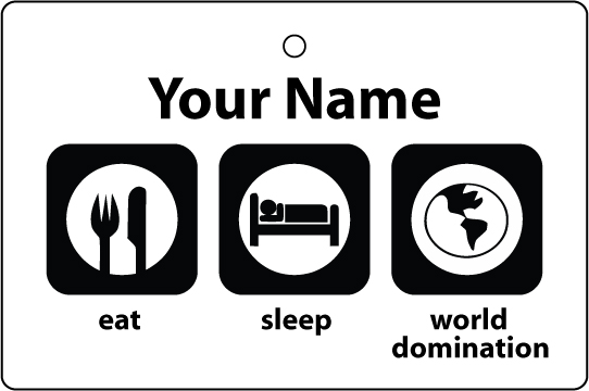 Personalised Eat Sleep World Domination