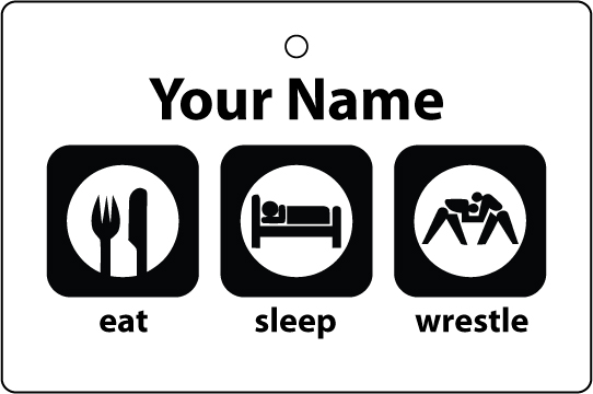 Personalised Eat Sleep Wrestling