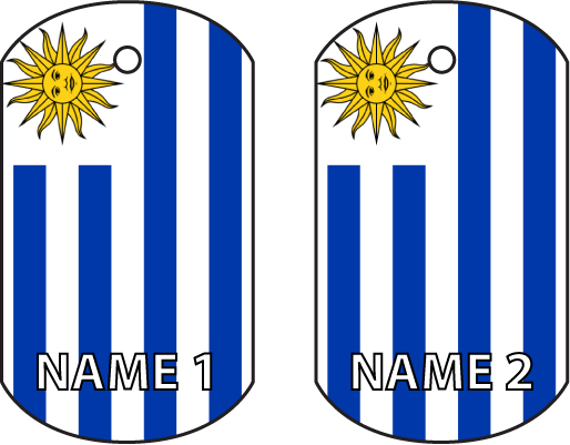 Personalised Uruguay Dog Tag