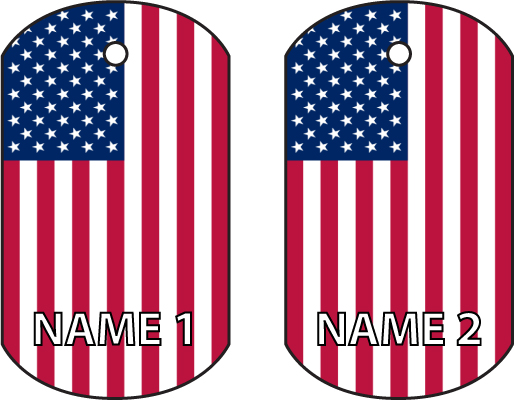 Personalised United States Dog Tag